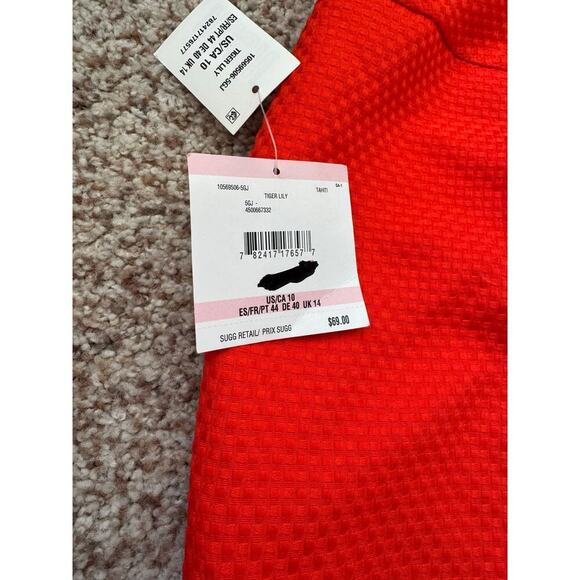 NWT - KASPER Skirt, size Women;s 10, Bright Red/Orange - Picture 8 of 11